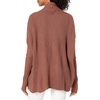 image:imageCable Stitch Womens LongSleeve RibKnit Cardigan with Thumbhole Open Front Oversized Loose Sweater Coat Small Caramel